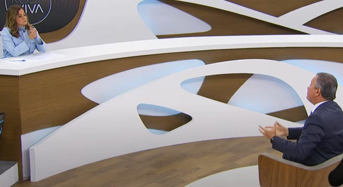 Rui Costa no programa Roda Vida