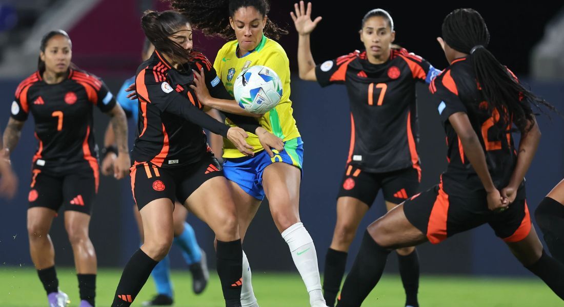 Seleção brasileira feminina empata com a Colômbia e fica em 1&ordm; no Grupo B da Copa América