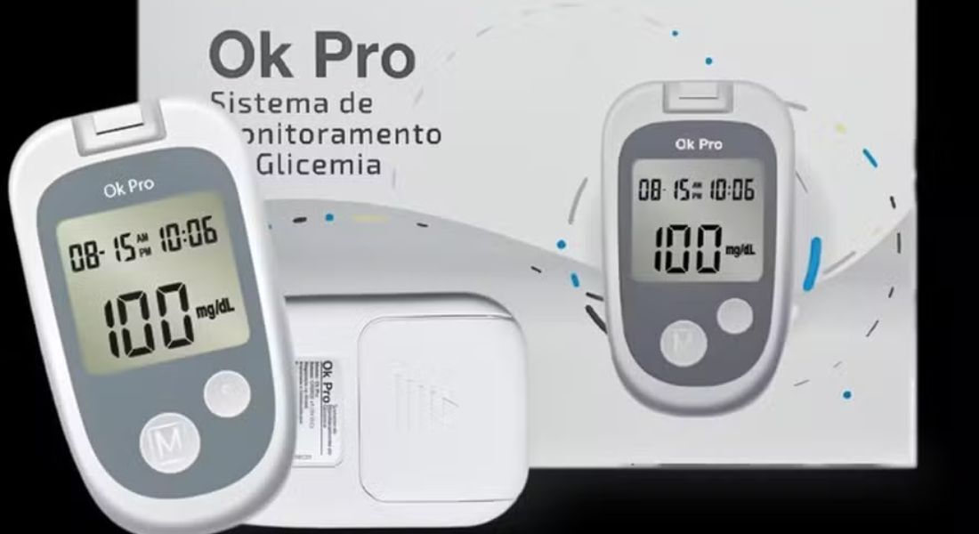 Medidor de glicose sanguínea OK PRO