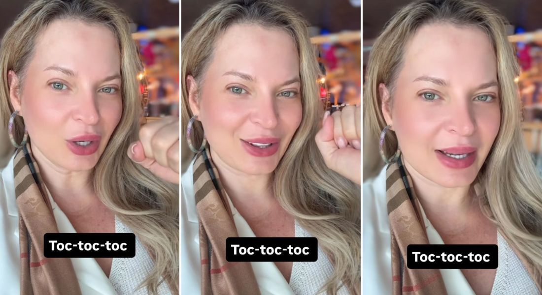 "Toc, toc, toc, três batidinhas na porta", disse a ex-deputada