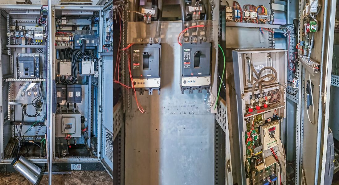 Foram furtados cabos elétricos dos paineis de acionamento das bombas de água
