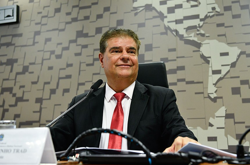 Nelsinho Trad, presidente da comitiva de senadores que foram aos Estados Unidos para debater as tarifas impostas a produtos brasileiros