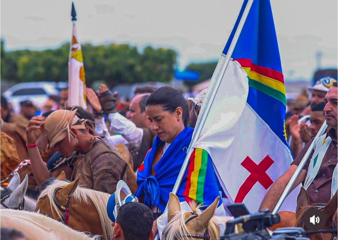Governadora de Pernambuco, Raquel Lyra (PSD), participa da 55ª Missa do Vaqueiro, em Serrita, Sertão Central