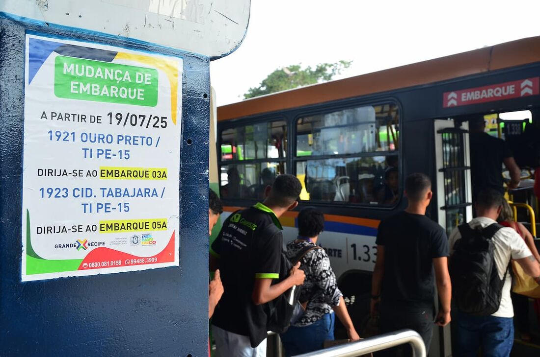 Cartazes informativos serão afixados nas plataformas com as orientações das modificações