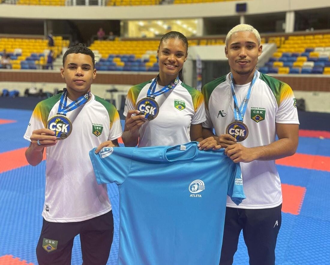 Três atletas conquistaram medalhas de bronze no Campeonato Sul-Americano de Karatê, que ocorreu no Geraldão, na Zona Sul do Recife