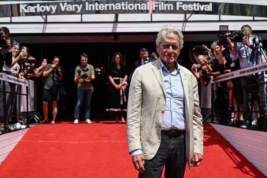 Michael Douglas no Festival de Cinema de Karlovy Vary, na República Tcheca 