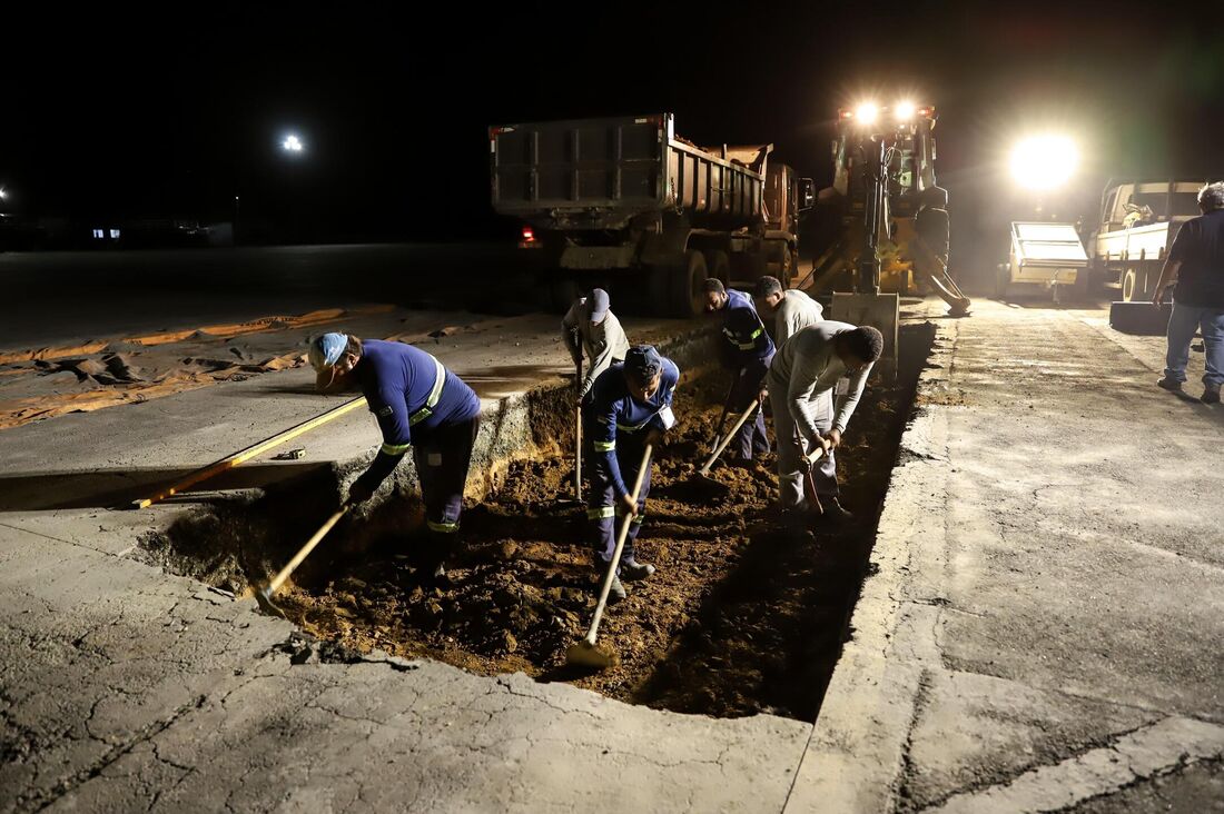 Obras no Aeroporto de Fernando de Noronha