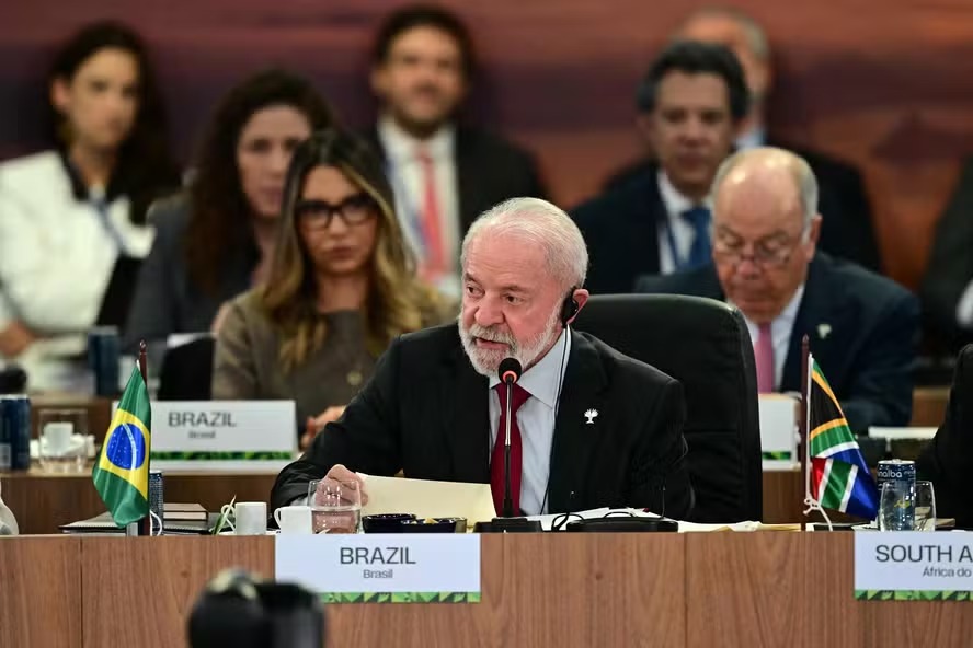 Presidente Luiz Inácio Lula da Silva durante plenária da cúpula do Brics, no Rio de Janeiro