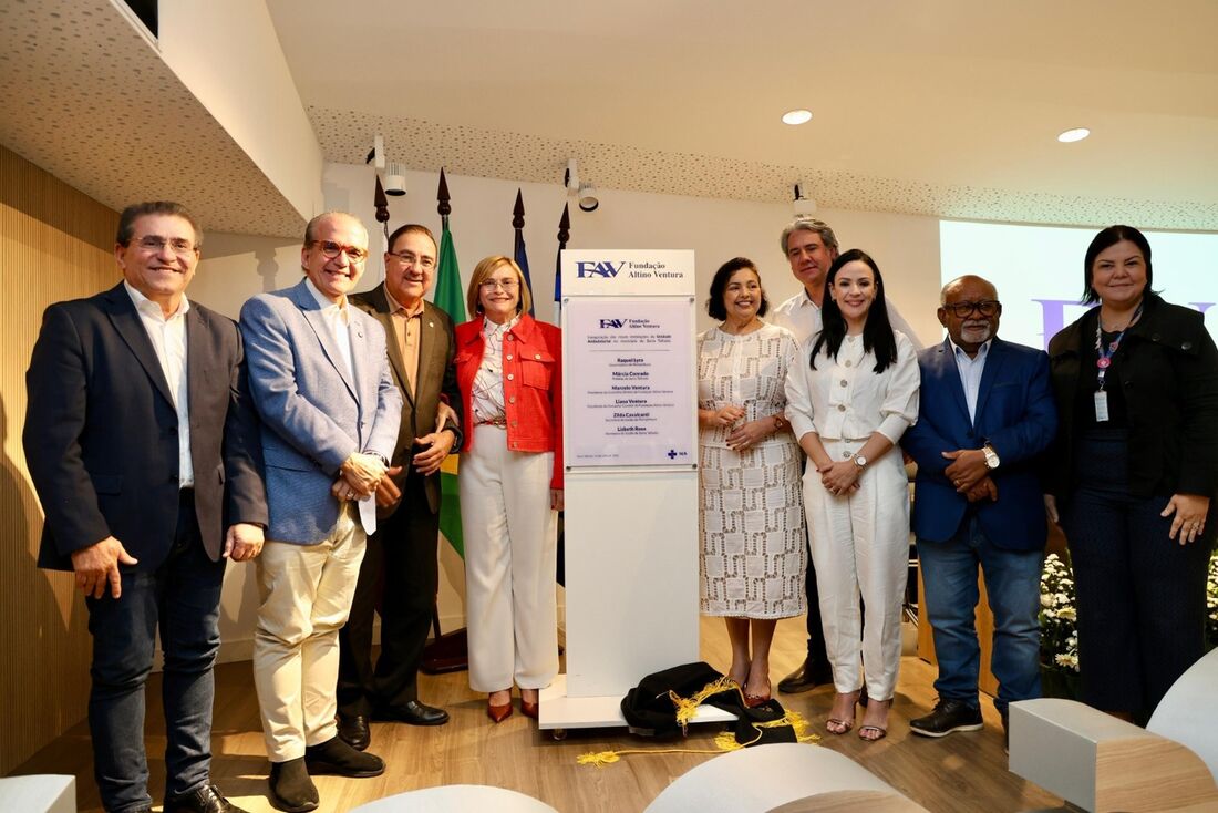 A solenidade contou com a presença do presidente do Conselho Diretor da Fundação, Marcelo Ventura e a presidente do Conselho Curador da FAV, Liana Ventura.