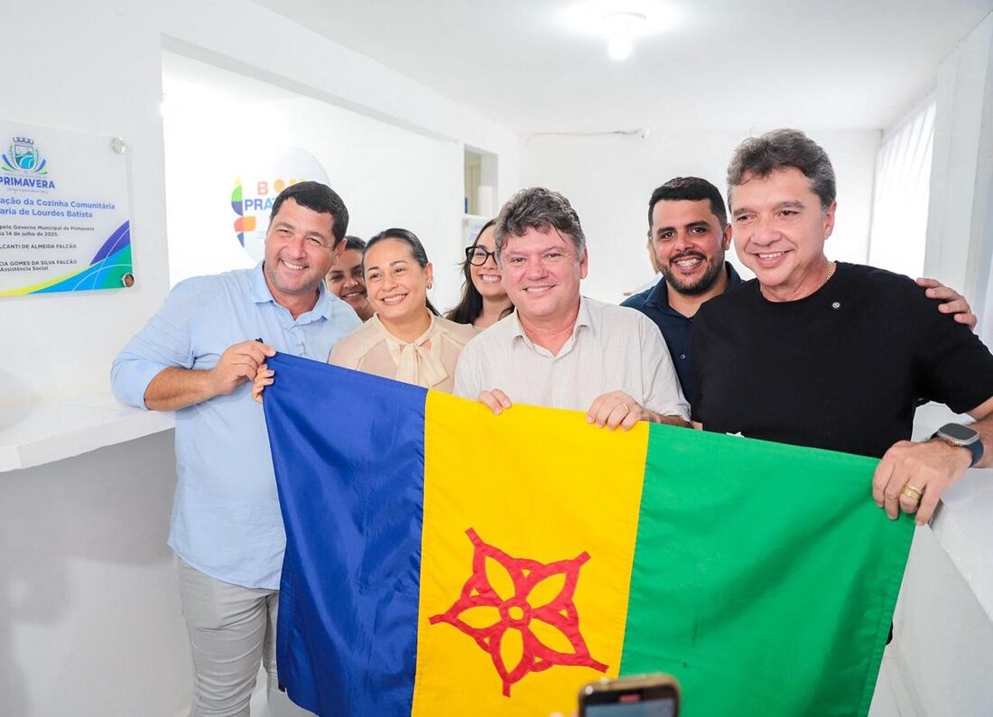 Deputado estadual Sileno Guedes na cidade de Primavera