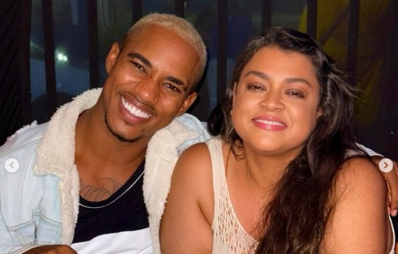 O cantor Danrlei Orrico, conhecido artisticamente como "O Kanalha" e Preta Gil