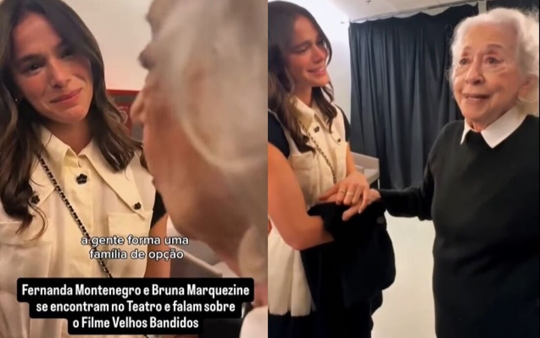 Bruna Marquezine chorou em encontro com Fernanda Montenegro