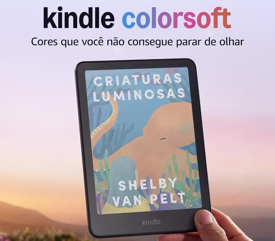 Kindle Colorsoft chega ao Brasil nesta quinta-feira 