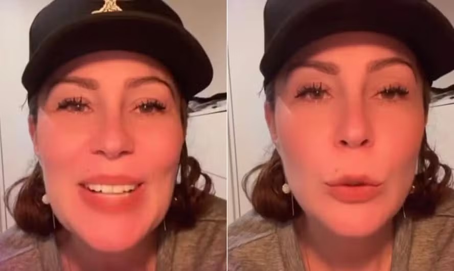 Carla Zambelli em vídeo publicado neste sábado em conta reserva no Instagram