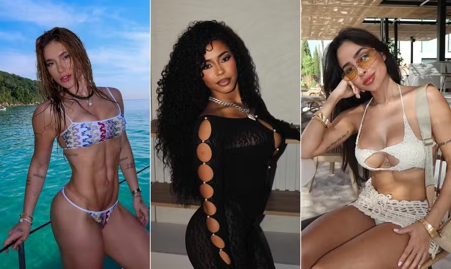 Virginia Fonseca, Lorena Maria e Giovanna Roque 