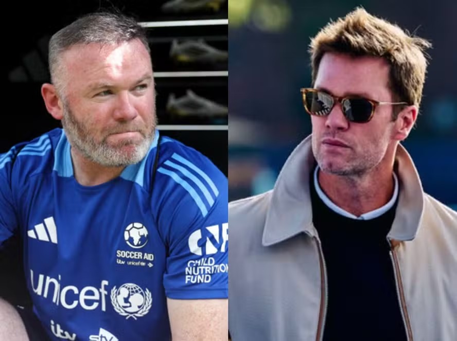 Tom Brady questionou ética de trabalho de Wayne Rooney 