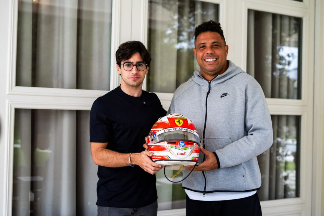 Rafael Câmara, campeão da Fórmula 3, e Ronaldo Fenômeno firmaram contrato por meio da Octagon Latam, agência de marketing esportivo do ex-jogador