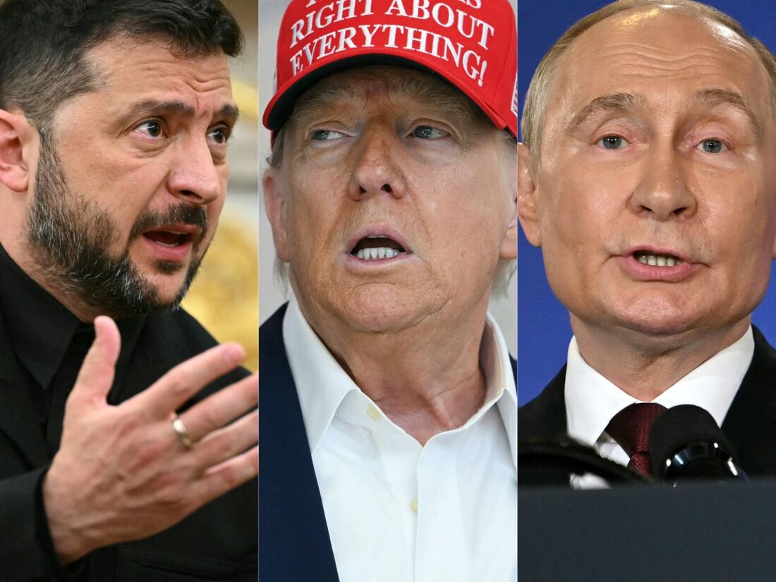 O presidente dos EUA, Donald Trump, disse na sexta-feira que marcar uma reunião entre o presidente ucraniano Volodymyr Zelensky e o líder russo Vladimir Putin é tão difícil quanto misturar 