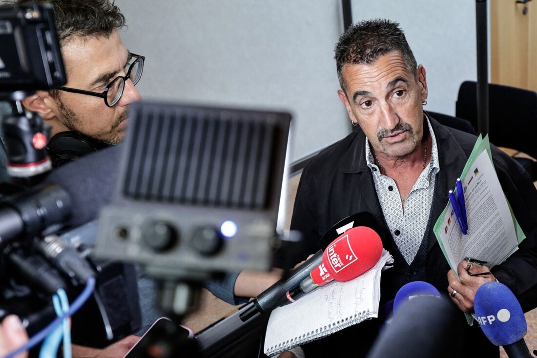 Frederic Souillot, secretário geral dos sindicatos da Força dos trabalhadores Franceses (FO) 