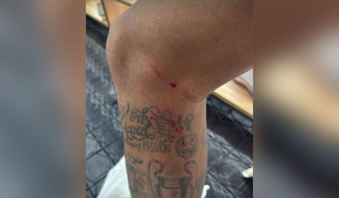 Neymar Jr. postou a foto após o empate, sem gols, entre Santos e Fluminense