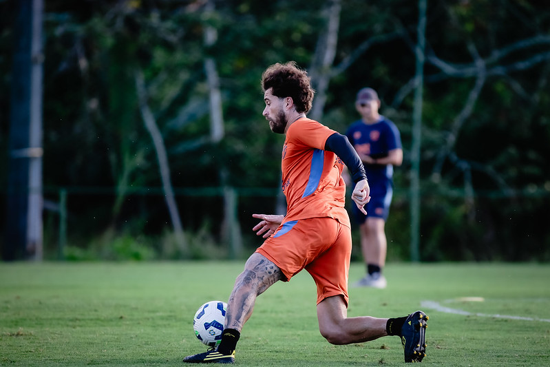 Lucas Lima em treino do Sport