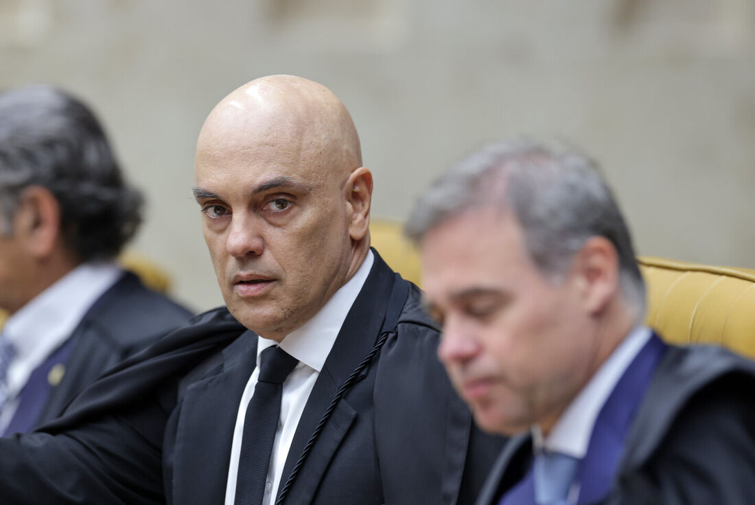 Alexandre de Moraes na sessão de retorno do Judiciário neste 1 de agosto de 2025