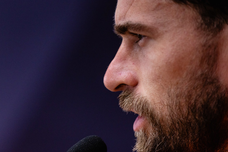 Lucas Lima durante coletiva concedida à imprensa, nesta quinta-feira (7)