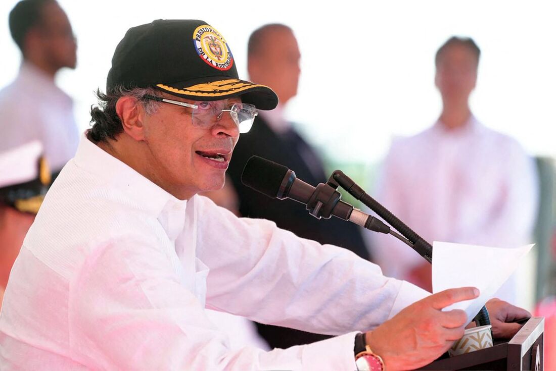 O presidente colombiano, Gustavo Petro.