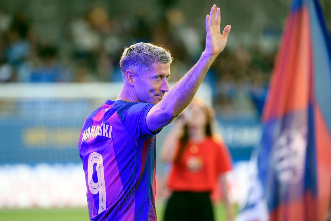 Robert Lewandowski, atacante do Barcelona
