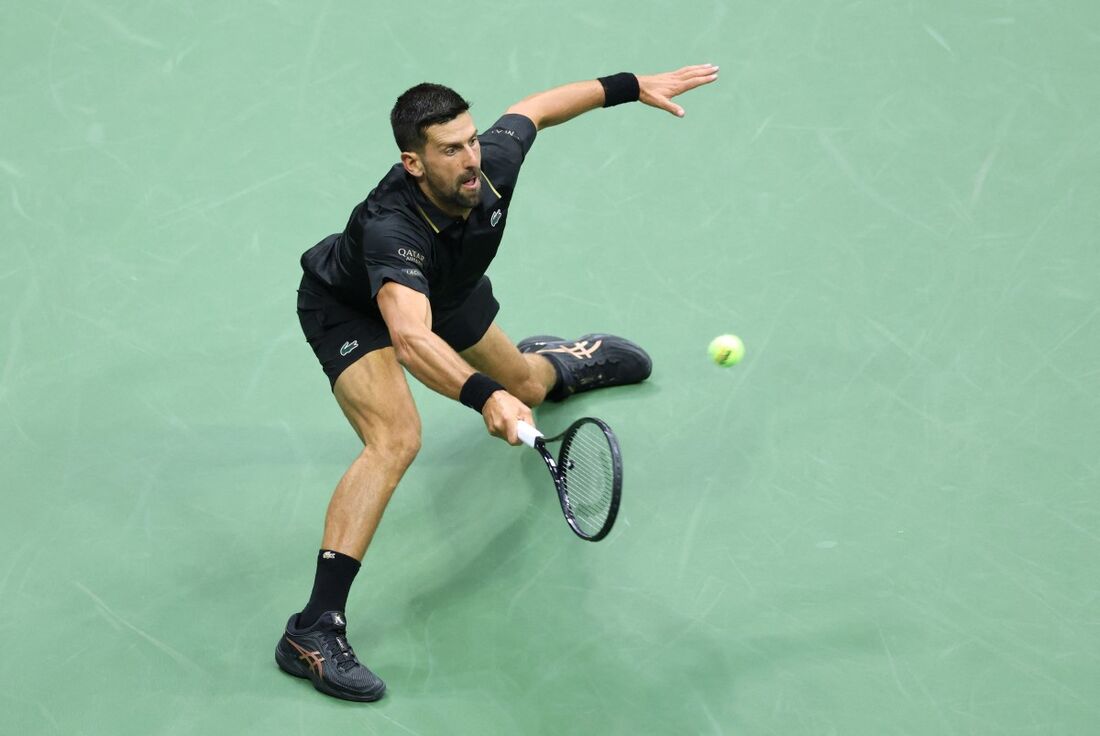 Novak Djokovic, tenista sérvio, venceu a sua estreia no US Open contra Learner Tien