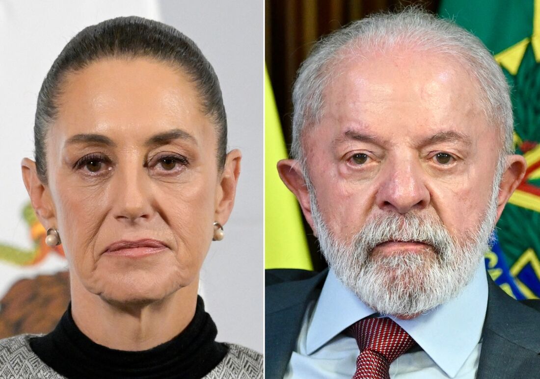 Presidente mexicana Claudia Sheinbaum e Presidente Brasileiro Luís Inácio Lula da Silva