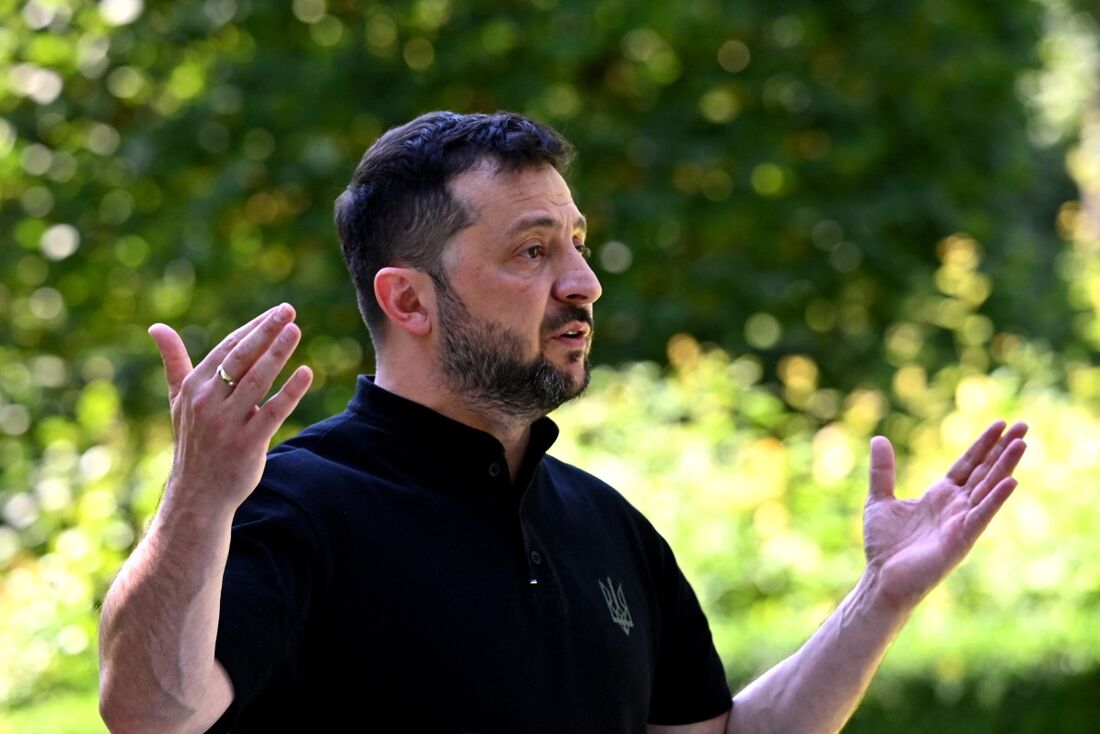 O presidente da Ucrânia, Volodymyr Zelensky