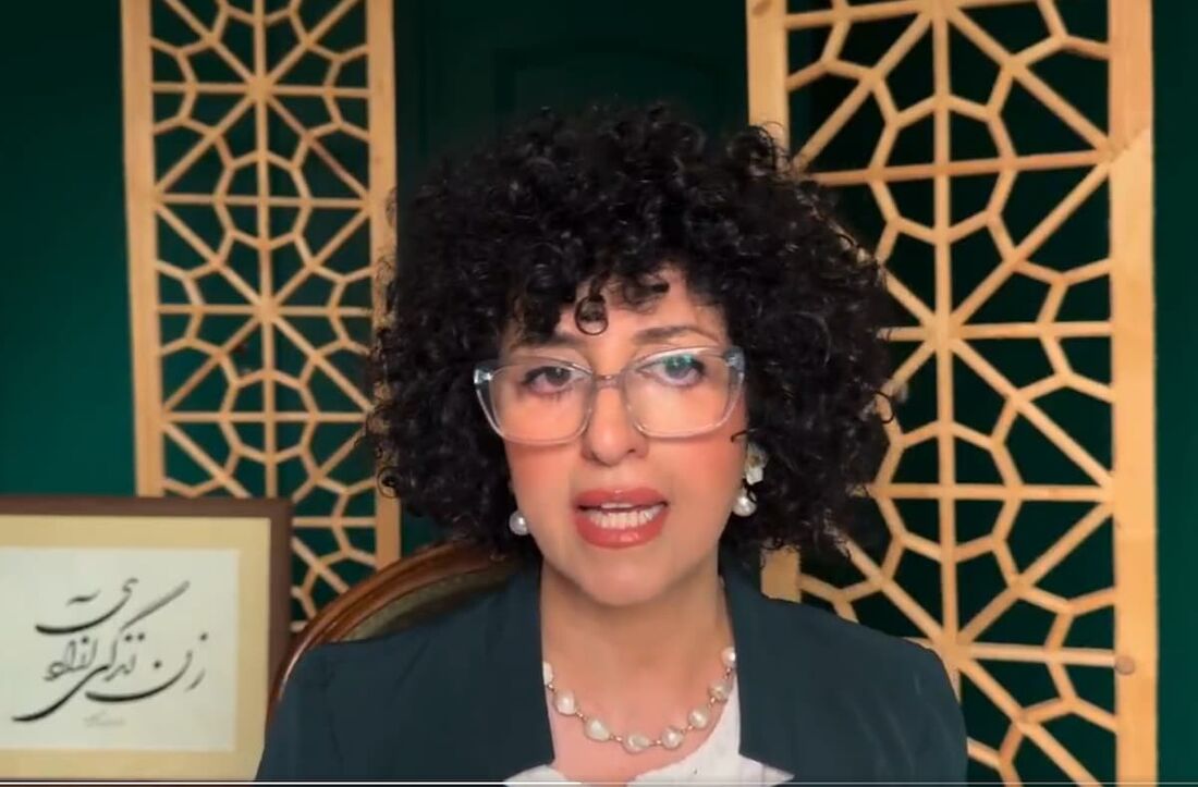 A ativista iraniana Narges Mohammadi, ganhadora do Nobel da Paz em 2023.