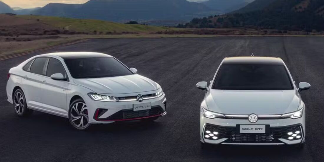 Golf GTi e Jetta GLi 2025: esportivos da Volkswagen chegam ao Brasil ainda este ano