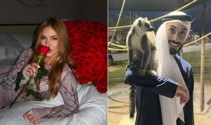 Virginia Fonseca e empresário que conheceu em Dubai 