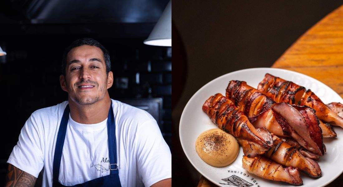 O chef Dário Costa utiliza peixes não convencionais e frutos do mar do litoral brasileiro