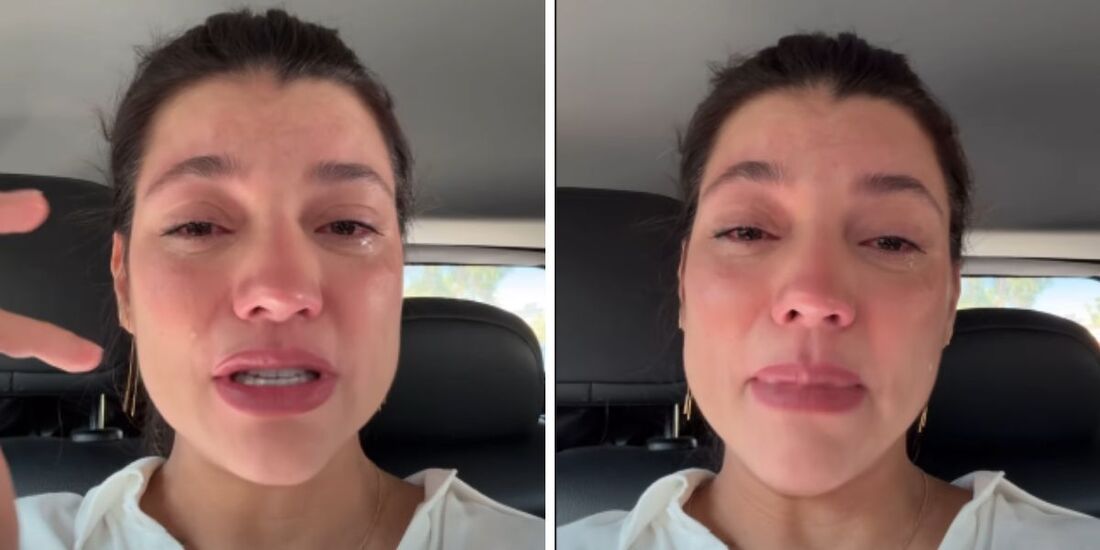 Gabi Prado chora após compartilhar foto do filho por engano no Instagram