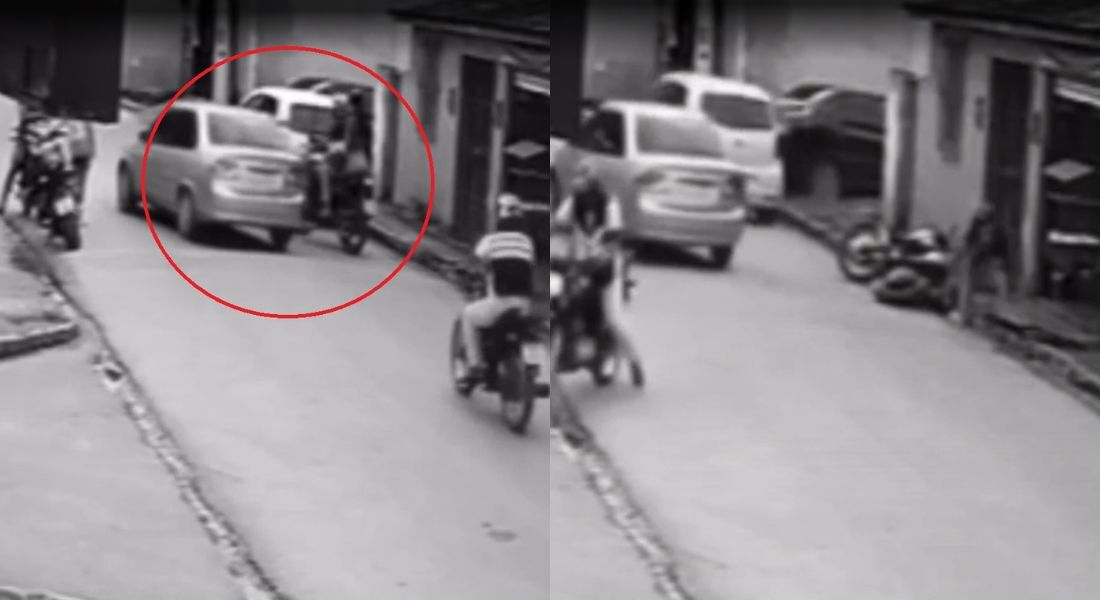 Veículo envolvido no crime deixou a área rapidamente