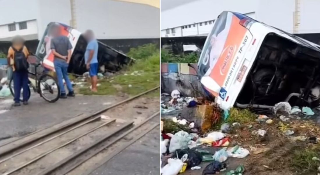 Prefeitura de Jaboatão informou que o micro-ônibus não tinha passageiros e estava a caminho do terminal, onde iniciaria a operação