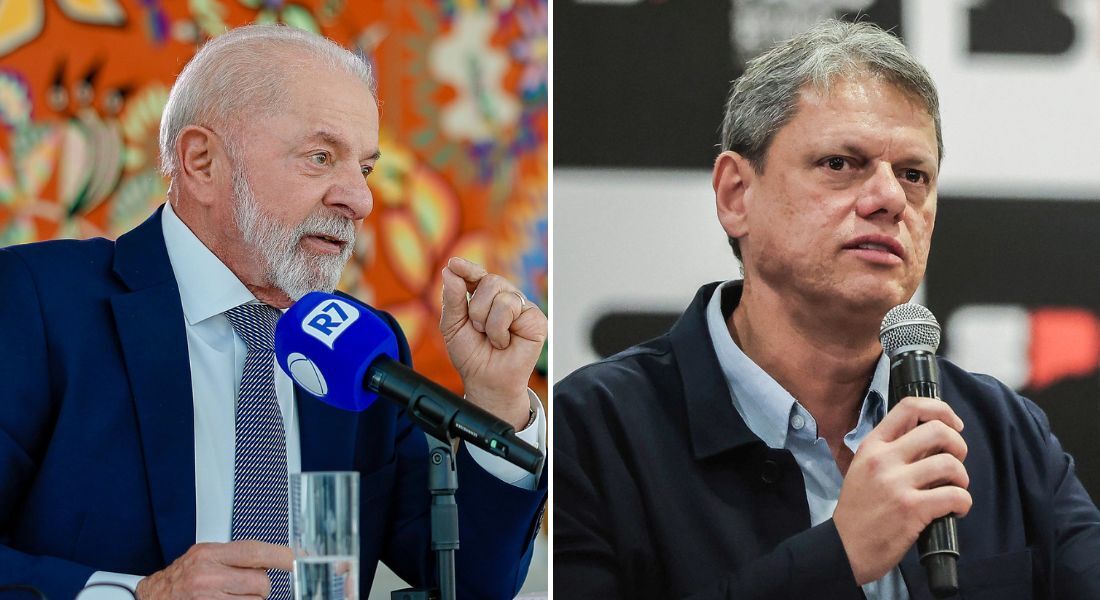 Presidente Lula e governador de São Paulo, Tarcisio de Freitas