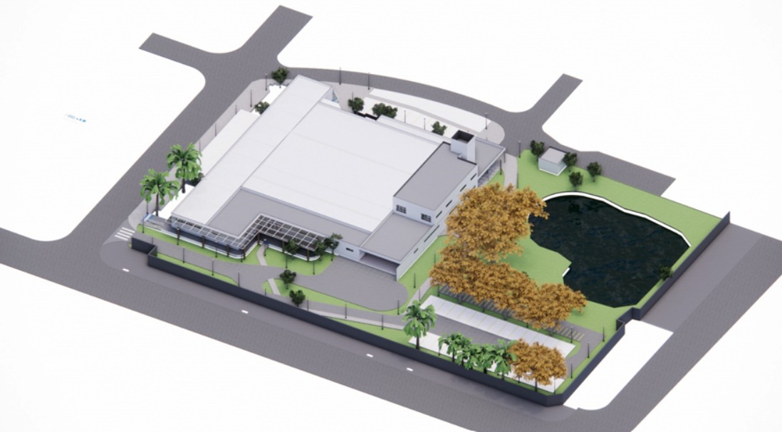 Projeto da nova sede da Farmácia Central de Pernambuco, no bairro do Cordeiro, no Recife