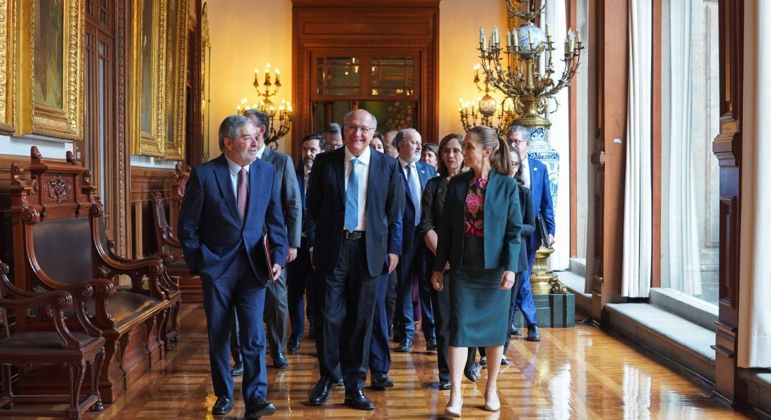 Alckmin com a presidente do México, Claudia Sheinbaum