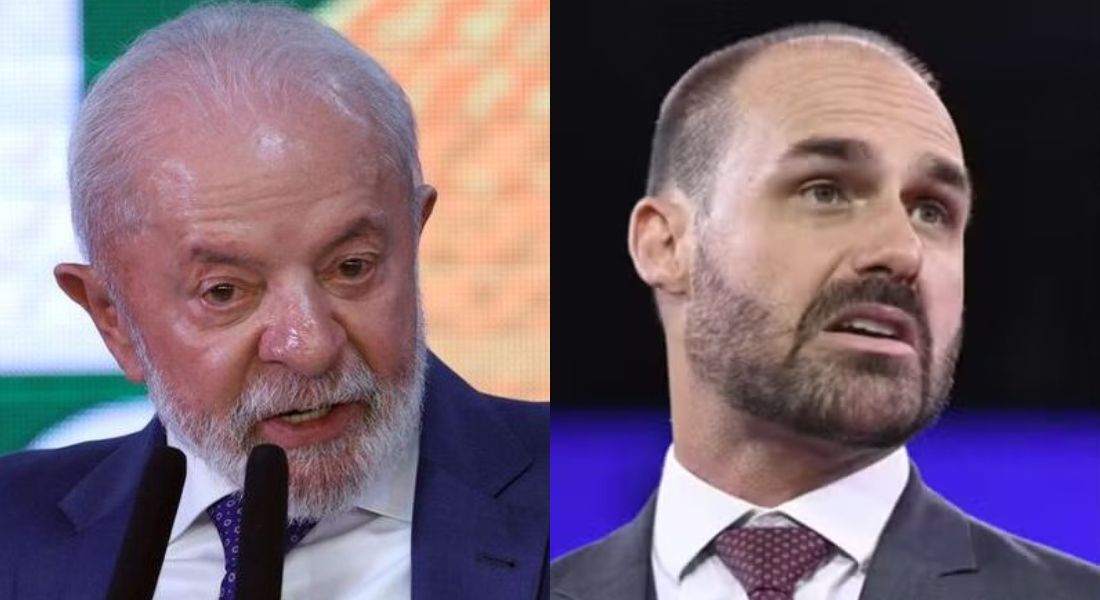 Lula e Eduardo Bolsonaro