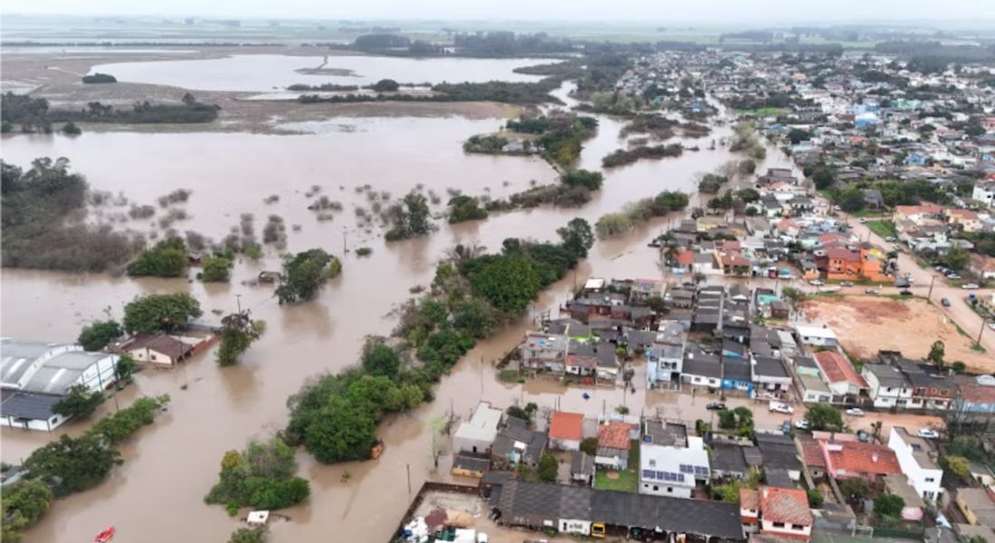 São Lourenço do Sul foi o município mais atingido pelos temporais; cidade fica 207 quilômetros de Porto Alegre