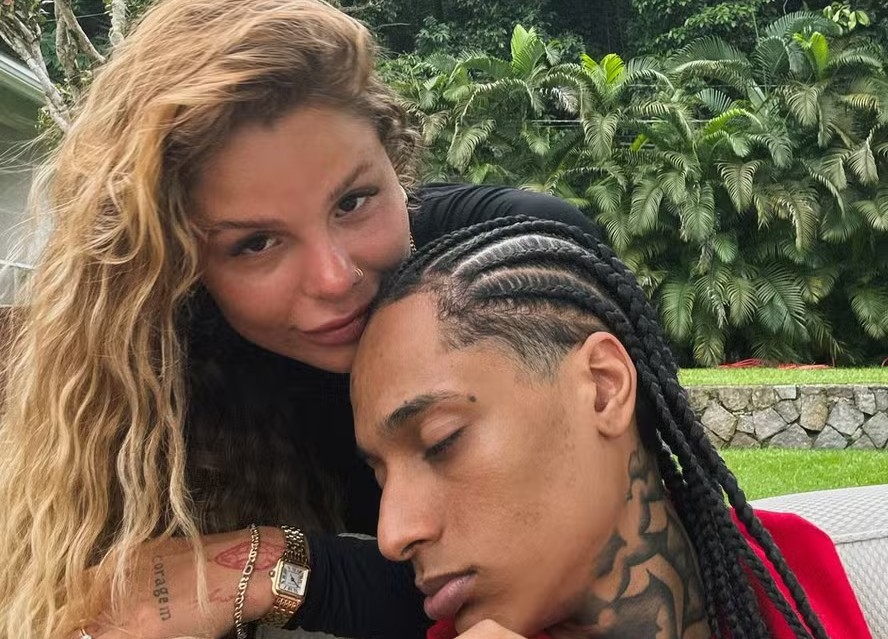 Oruam e a namorada, Fernanda Valença 