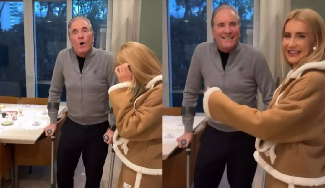 Vídeos da recuperação de Roberto Justus foram compartilhados nas redes sociais