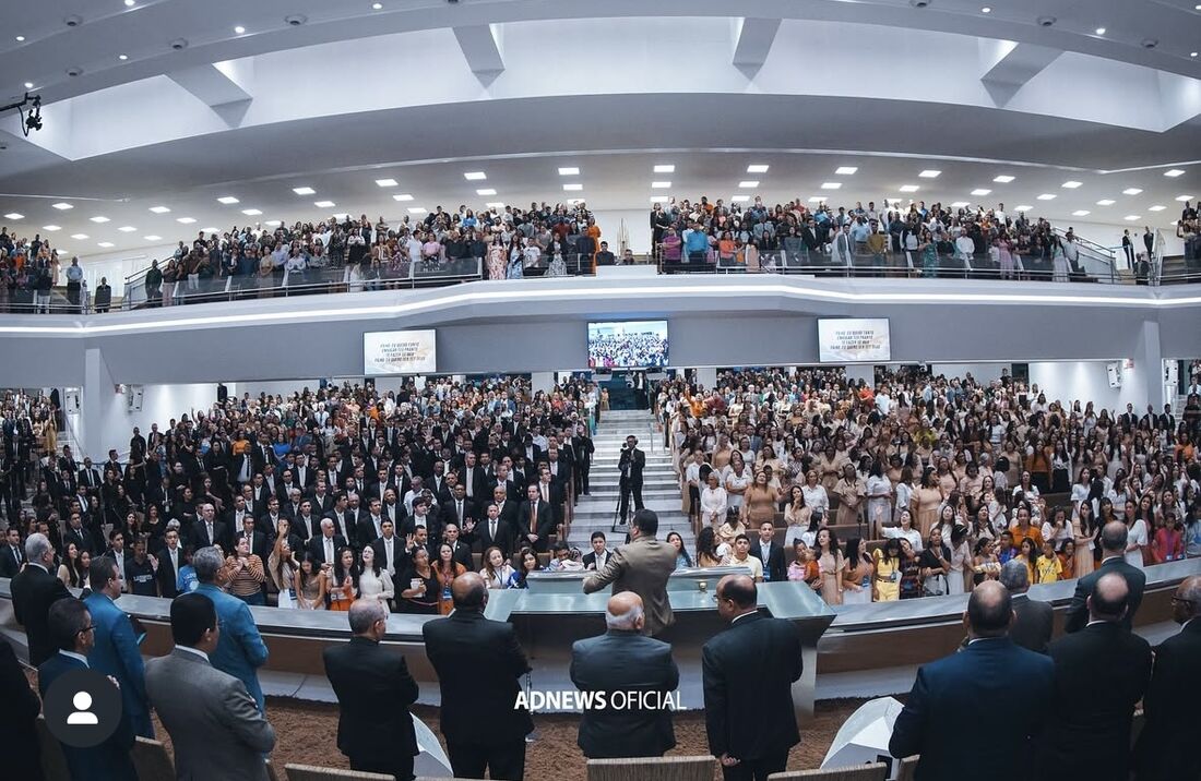 Encontro no Templo Central da Assembleia de Deus em Pernambuco