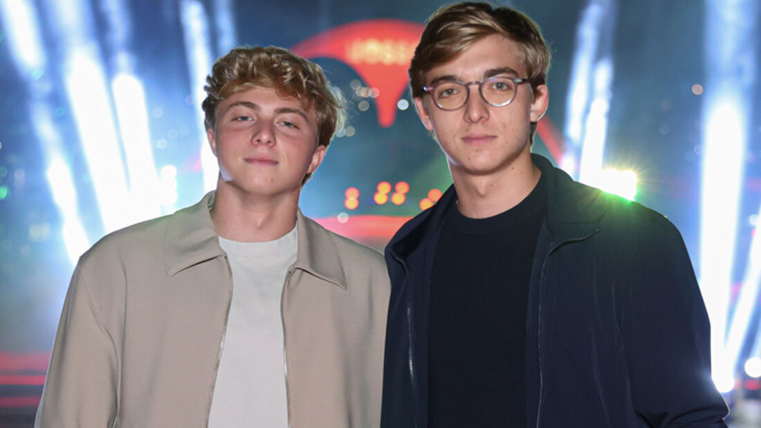 Benício e Joaquim Huck, filhos dos apresentadores Luciano Huck e Angélica