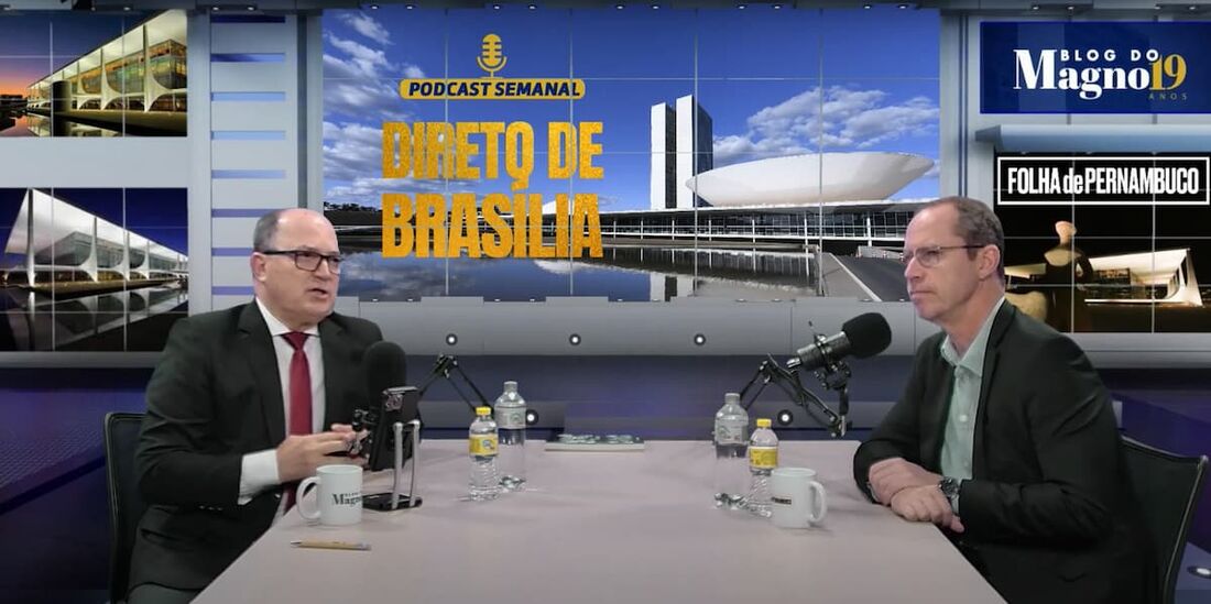 Cappelli participou do podcast "Direto de Brasília" com Magno