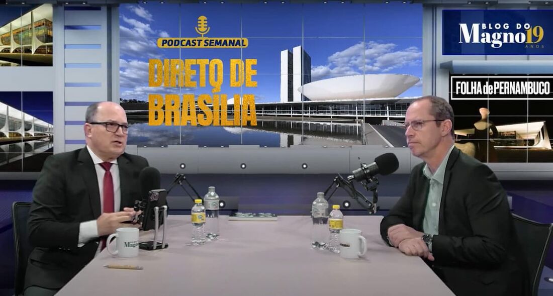 Cappelli (D) foi entrevistado por Magno Martins